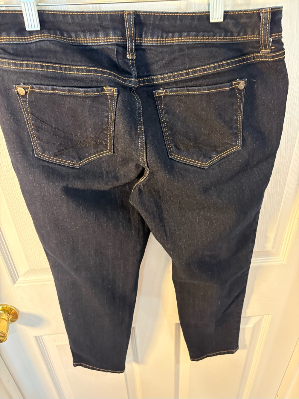Simply Vera Vera Wang Dark Blue Skinny Jeans - Picture 4 of 7